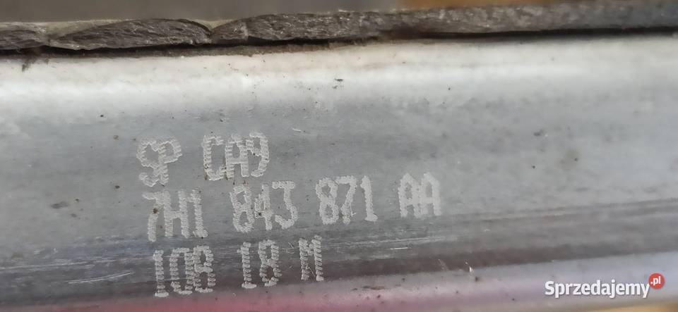 VW TRANSPORTER T6 SZYNA DRZWI PRZESUWNYCH LEWA