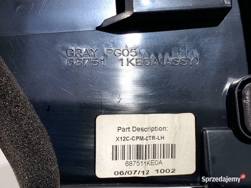 KRATKA NAWIEWU PRZÓD NISSAN JUKE F15 687501KE0A podkarpackie