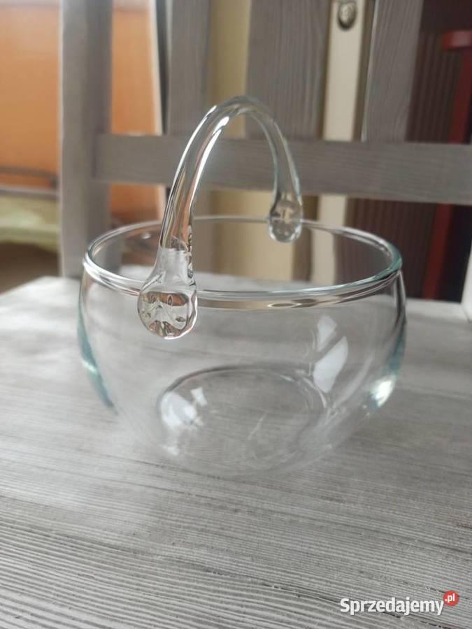 Patera koszyk na cukierki szkło stary zabytkowy Bielsko-Biała