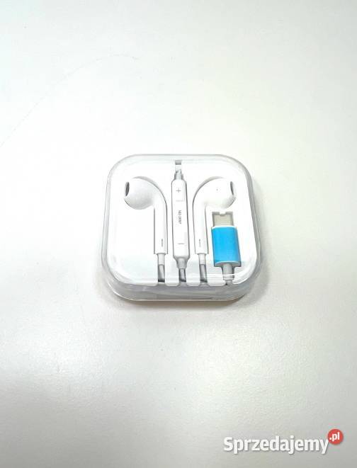 SŁUCHAWKI PRZWODOWE iPHONE DOUSZNE BIAŁE M2 0697 Kielce
