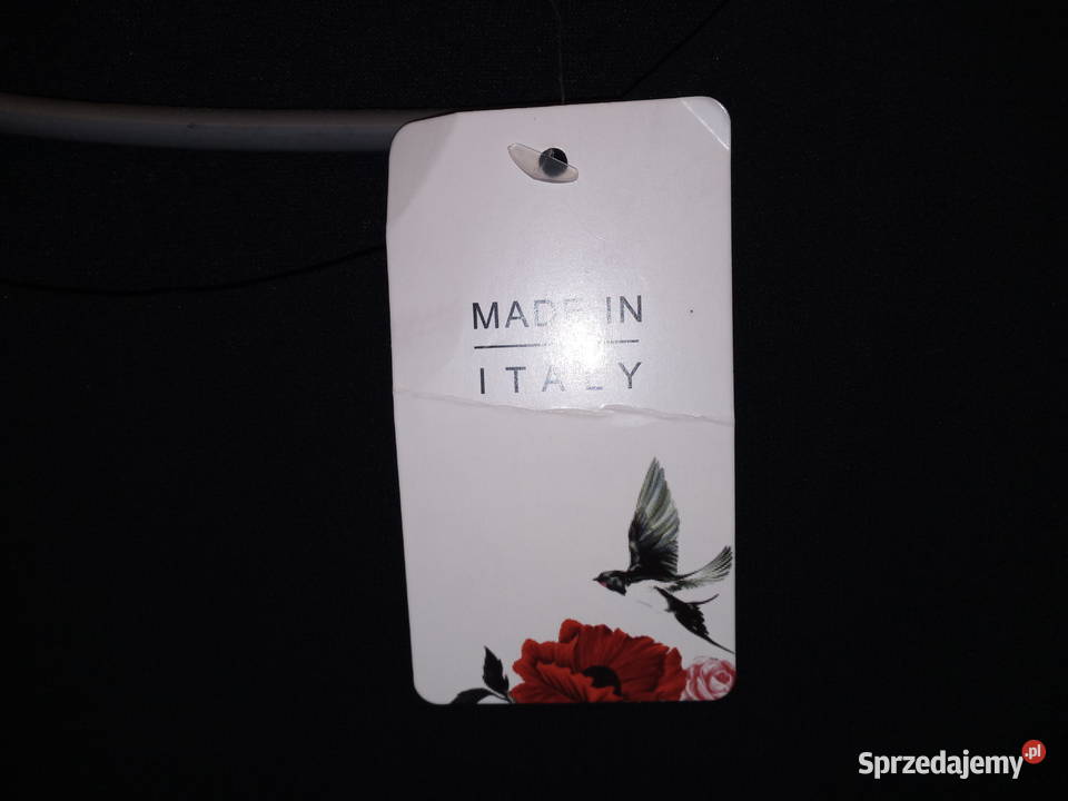 Czarna bluzka Made in Italy XL nowa z metką Warszawa