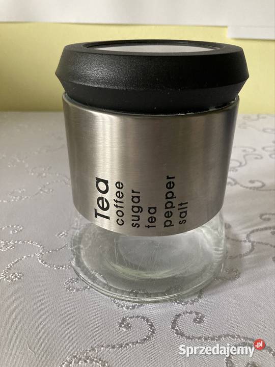 Pojemnik Metalowo Szklany Słoik na Produkty Czerwionka-Leszczyny