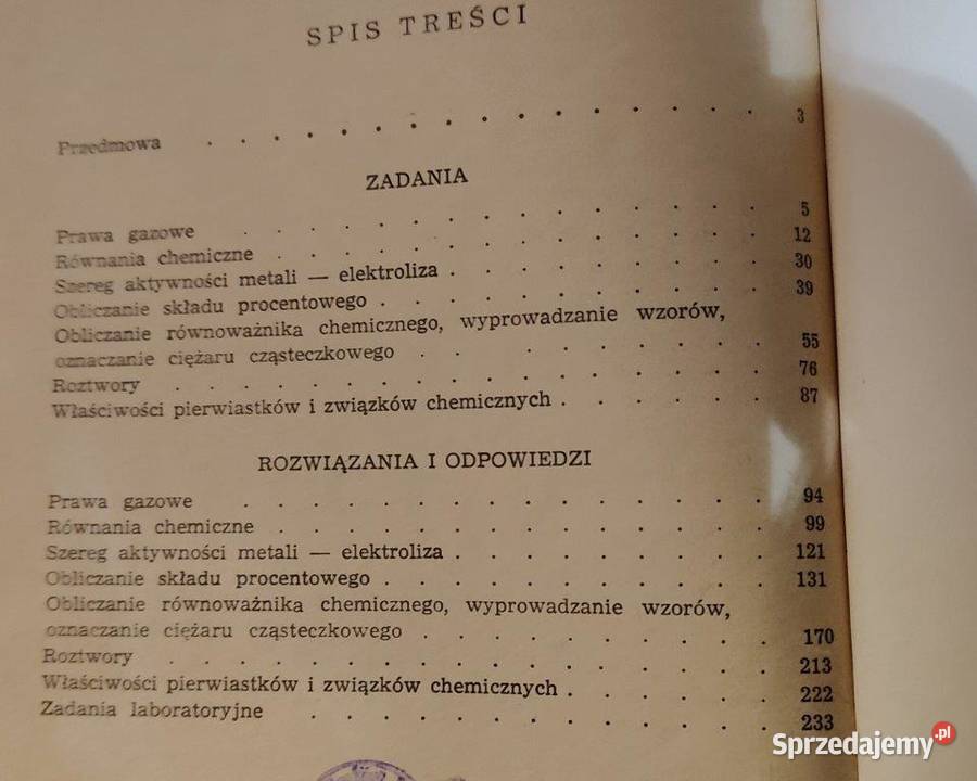 Zbiór zadań olimpijski z chemii Kwapniewski Kraków