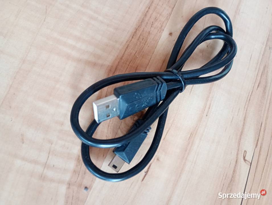 kabel przewód USB mini czarny zachodniopomorskie Szczecin