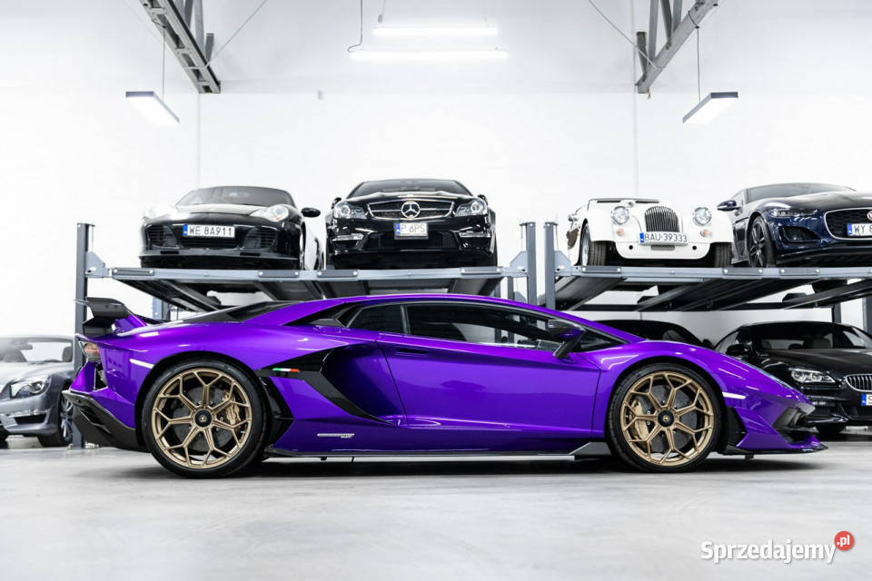 Lamborghini Aventador SVJ LP 770 65 V12 Viola łopatki zmiany biegów Węgrzce