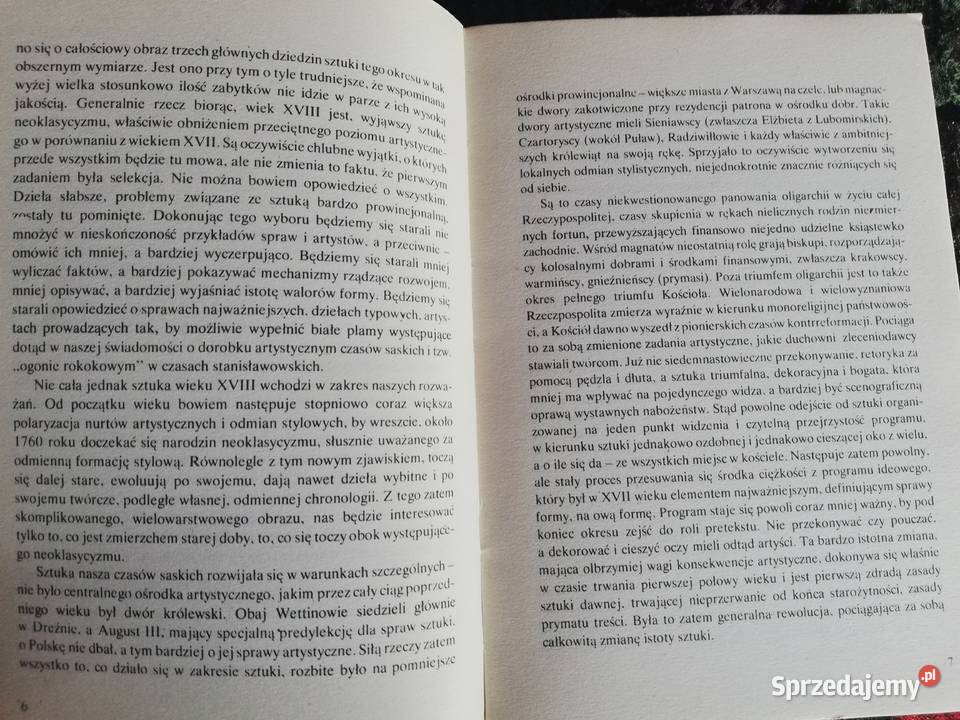 Sztuka Polska XVIII w Mariusz Karpowicz Kraków