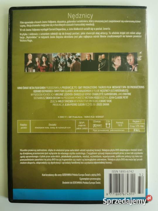 Nędznicy DVD film lektor Kraków