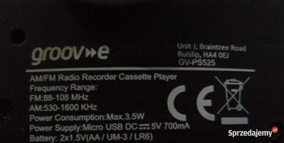 Walkman Groove z głośnikiem mikrofonem Nowa Sól