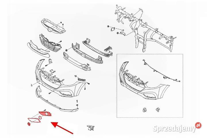 Hyundai ix35 kratka zderzaka lewa prawa sprzedam