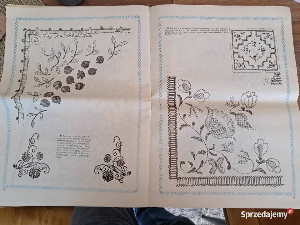 czasopismo z 1986r hafty białe i innne stan świętokrzyskie Sandomierz