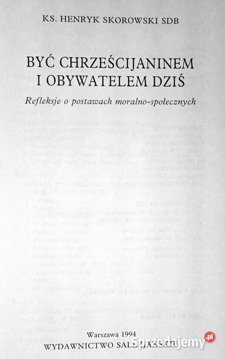 Być chrześcijaninem i obywatelem dziś ks Henryk Chełm