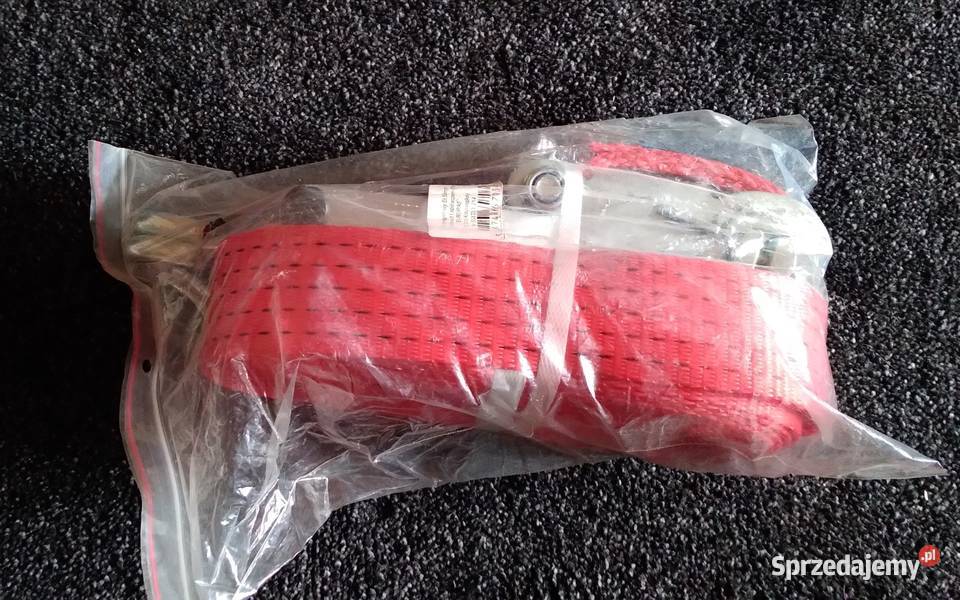 PAS TRANSPORTOWY 1T 6M 25MM Z NAPINACZEM ATEST Holowanie pomorskie Żukowo