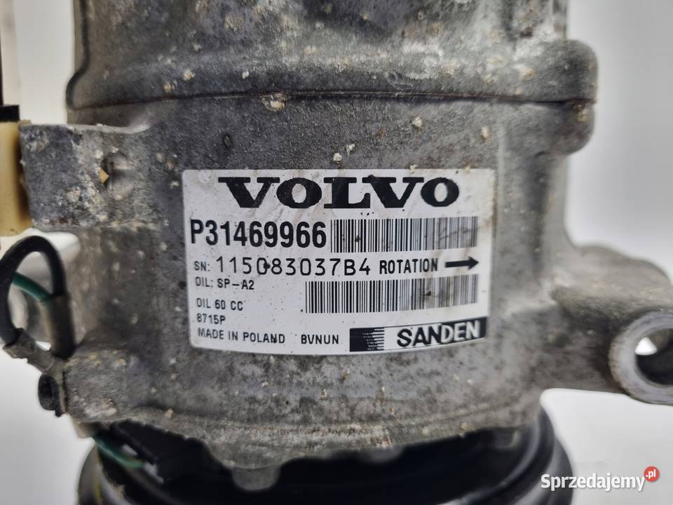 SPRĘŻARKA KLIMATYZACJI Volvo V40 II 15 T2 pompa Części samochodowe Chełm