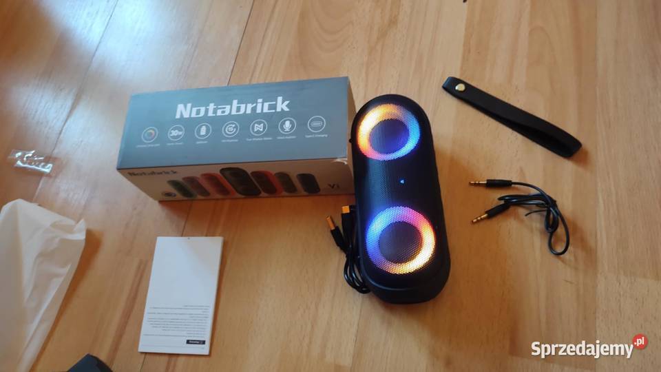 NOTABRICK Głośnik Bluetooth ze światłami Pozostałe wielkopolskie Książ Wielkopolski sprzedam