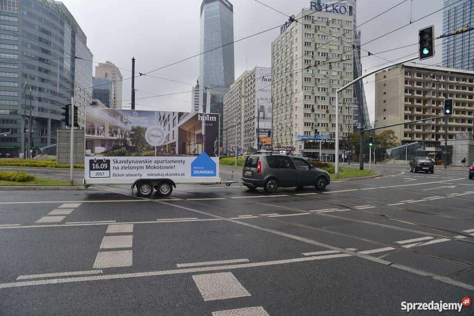 Reklama mobilna podswietlana Warszawa