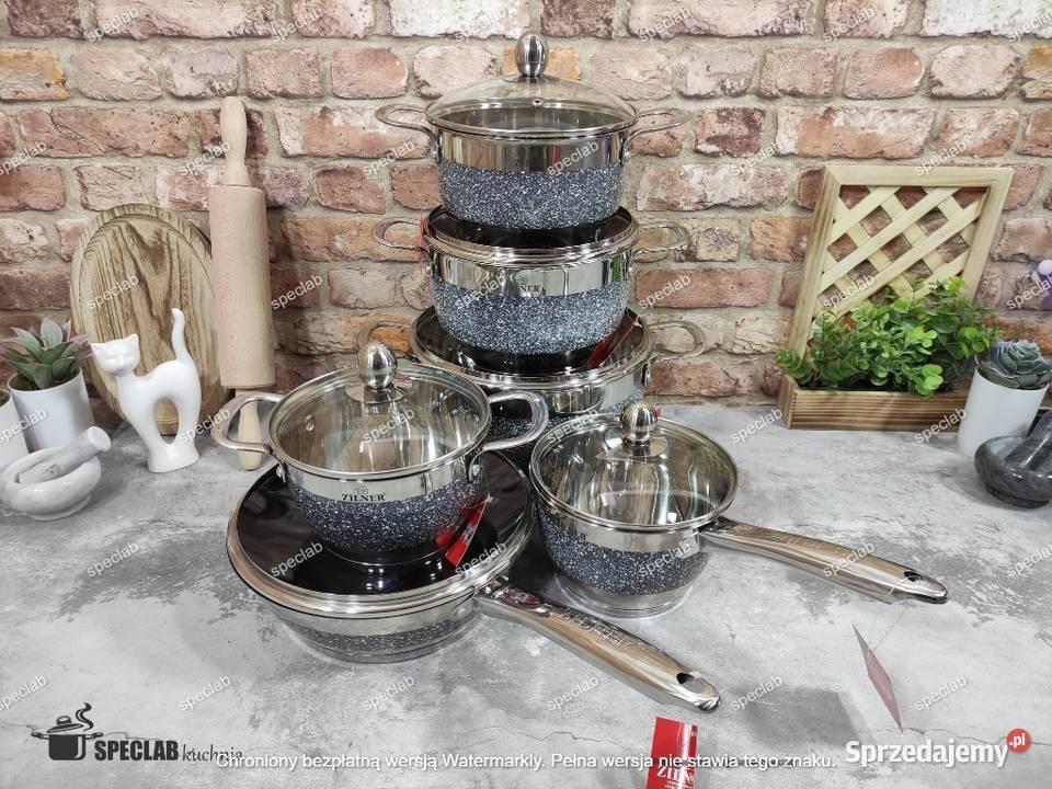Garnki nierdzewne szare Garnki i szybkowary łódzkie Łódź