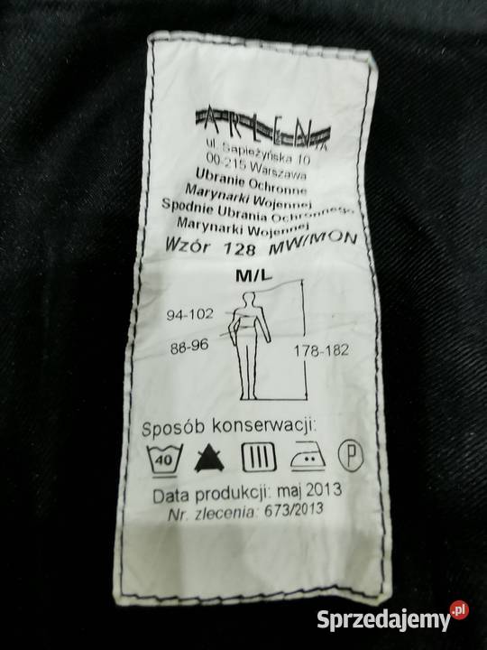 Spodnie ochronne wzór 128MWMON Iława