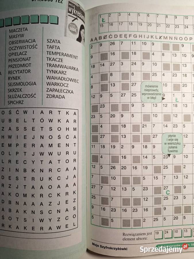 MOJE SZYFRO KRZYŻÓWKI 92017 mazowieckie Warszawa sprzedam