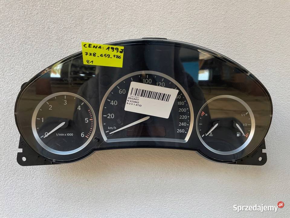 LICZNIK ZEGARY SAAB 93 II 19 7553536 Warszawa