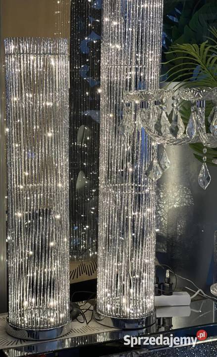 Nowoczesna lampa srebrna podłogowa ledowa tuba Nowy Sącz