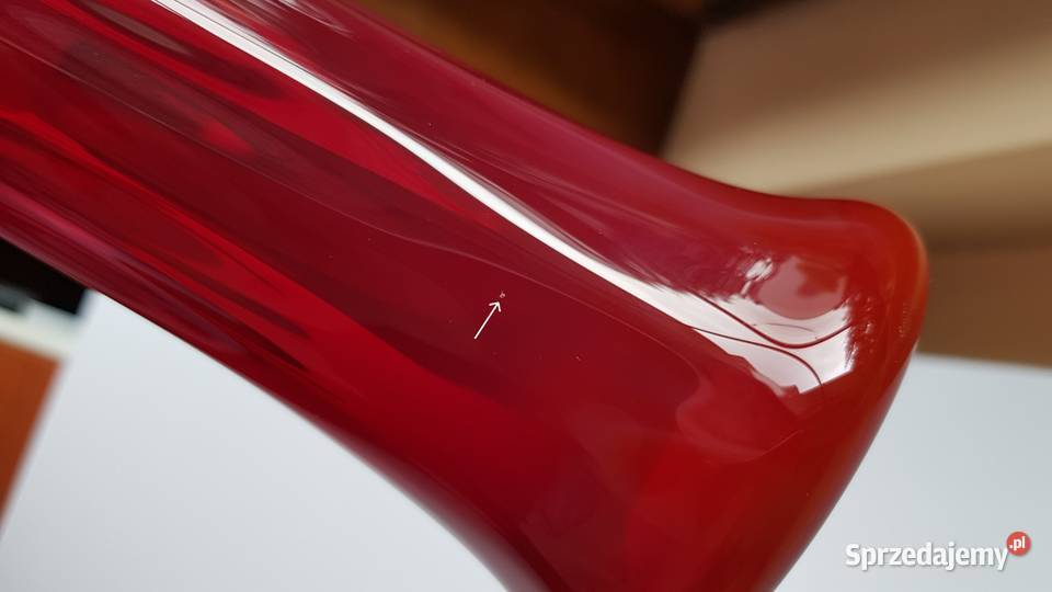 Wazon ANANAS Ząbkowice kolorowe szkło PRL Dąbrowa Górnicza