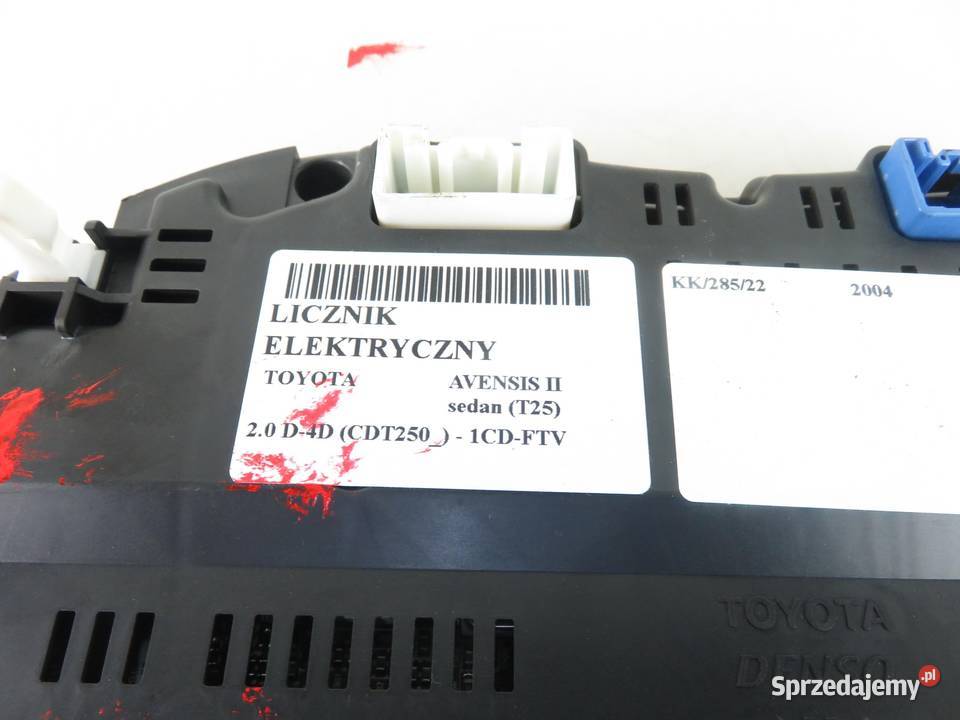 LICZNIK ELEKTRYCZNY TOYOTA AVENSIS T25