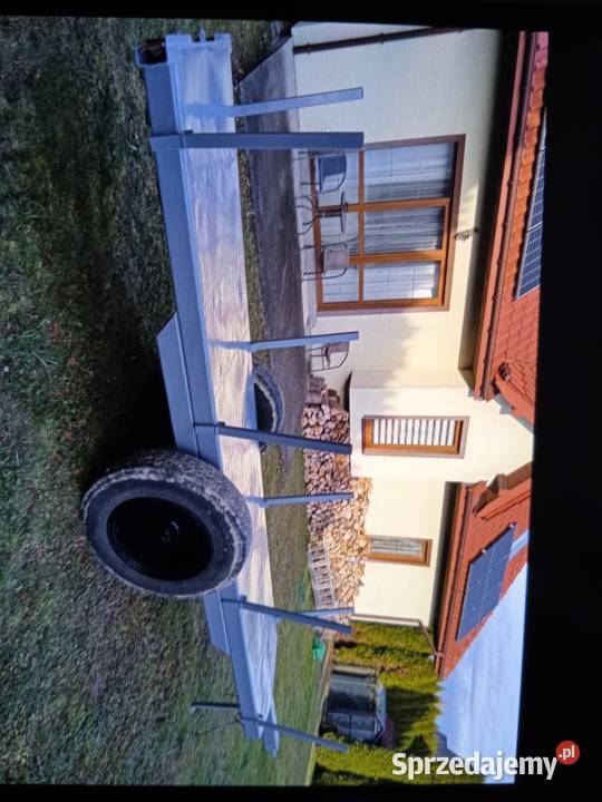 Przyczepa jedno osiowa rolnicza małopolskie Kłaj