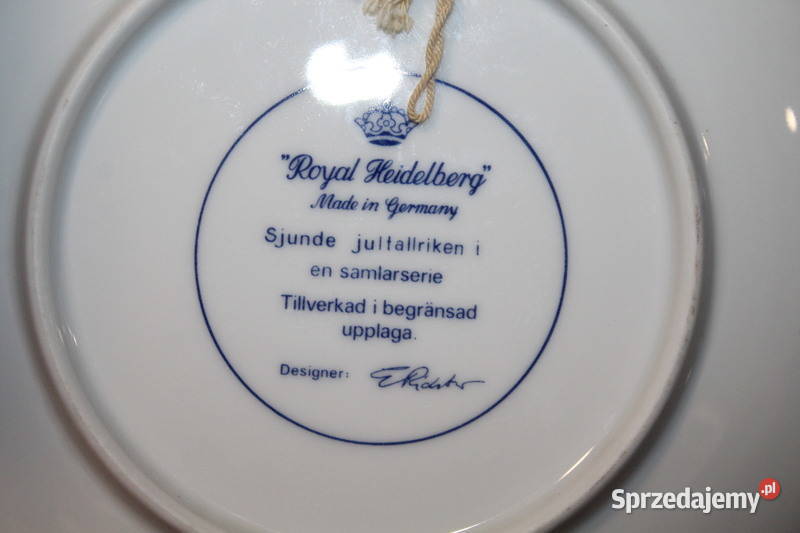 Talerzyk kolekcjonerski z pieskami Royal zachodniopomorskie Szczecin