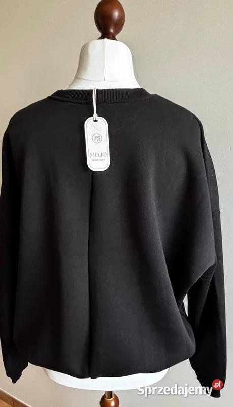 Bluza damska ocieplana oversize kolor czarny Szczecin