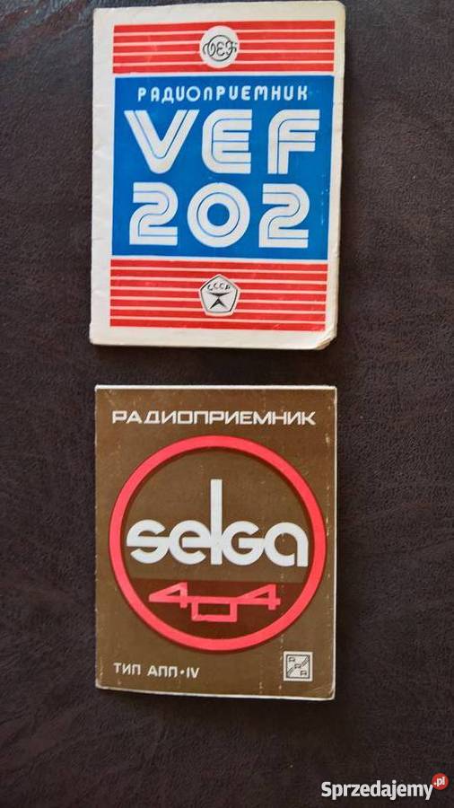 Instrukcja Obsługi Radia ZSRR Vef 202 Selga 404 Wrocław sprzedam