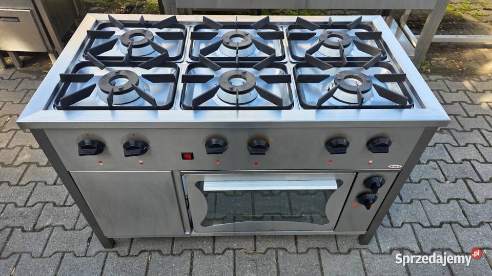 Kuchnia Gazowa 6 Pal Piekarnik Elekt EGAZ S458 N Gastronomia wielkopolskie Nowe Skalmierzyce