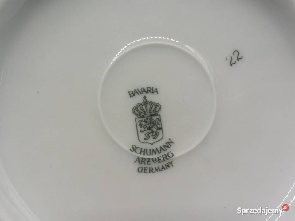 Porcelanowa pateratalerz z różą Schumann Arzberg