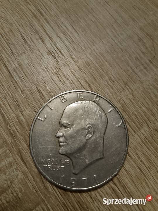 Moneta 1 dolar z 71 roku Wałbrzych