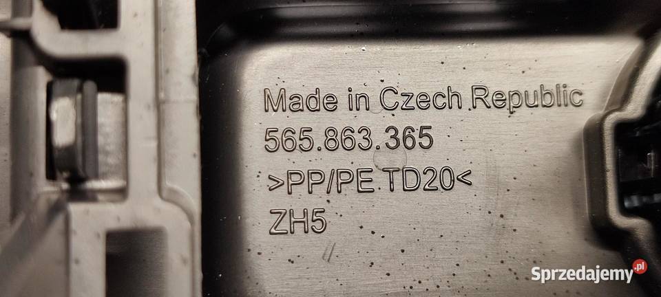 SKODA KAROQ KRATKA NAWIEWU TUNELU 565857289C sprzedam