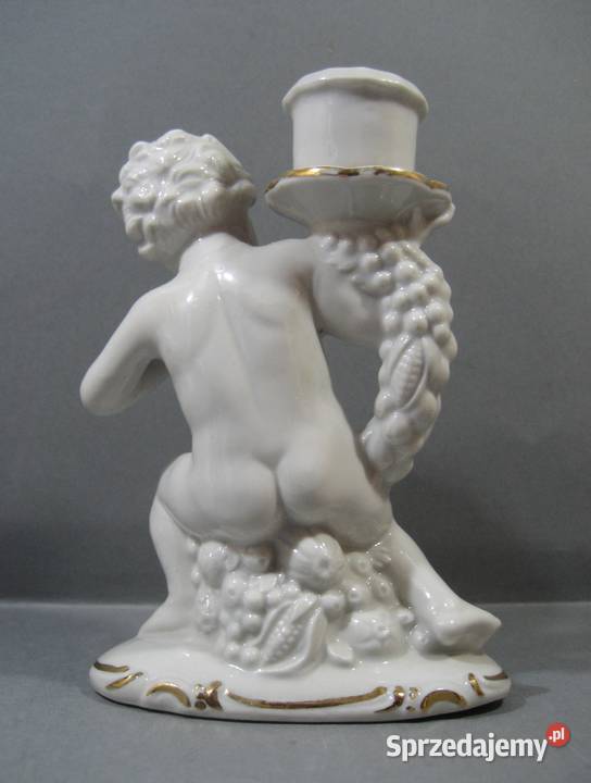 Weiss Khnert Co Figurynka Świecznik Putto Wałbrzych