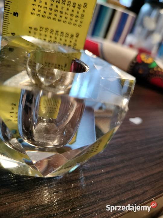 Dwa kryształowe świeczniki zachodniopomorskie