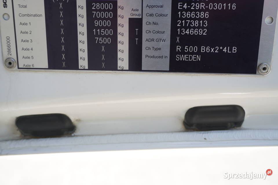 Scania R500 Chłodnia Hakowa KIESLING 20 małopolskie Kraków