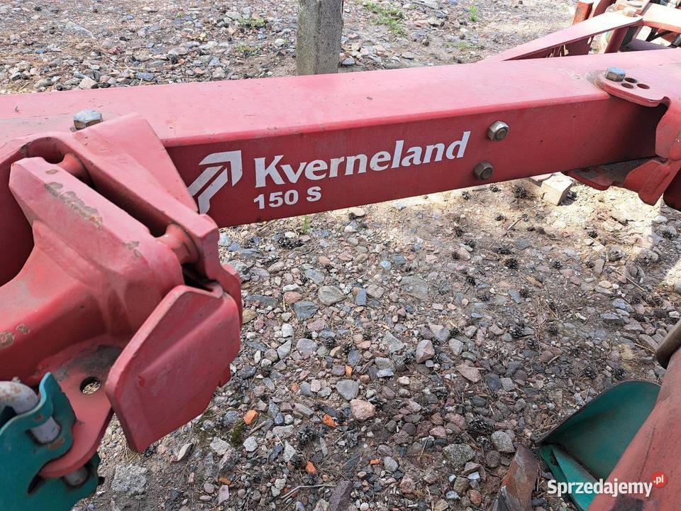Pług KVERNELAND 150 S resor IDEALNY STANz Pługi Kłodawa