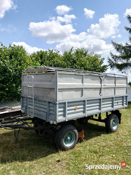 Przyczepa rolnicza D45 4tony wywrotka na 2 Przyczepy rolnicze Tomaszów Mazowiecki
