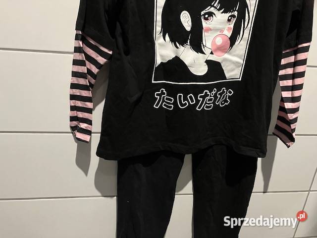 czarna piżama xs 34 100 bawełna sinsay kujawsko-pomorskie