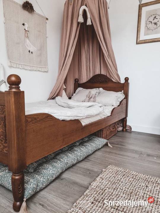 Łóżko dziecięce drewniane OLLMEBEL Vintage dolnośląskie Wrocław