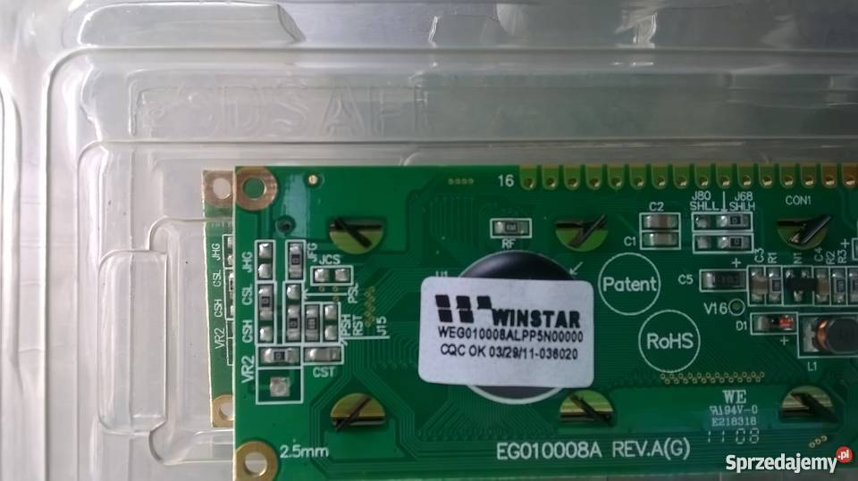 Wyświetlacz Winstar WEG010008ALPP5N00000 pomorskie Gołębiewo Wielkie sprzedam