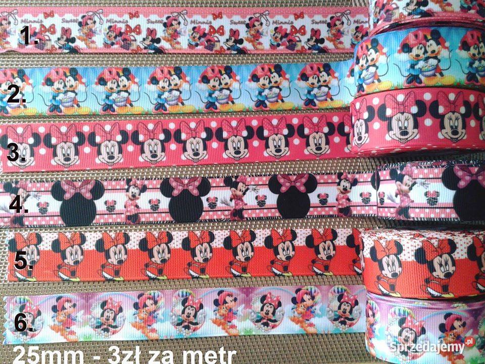 Wstążki rypsowe bajkowe Disney 25 mm Pozostałe Pozostałe Nowy Sącz sprzedam