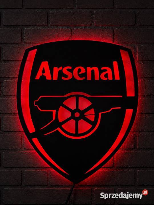 Lampka ścienna LED Arsenal FC Neon Dekoracja Pozostałe pomorskie