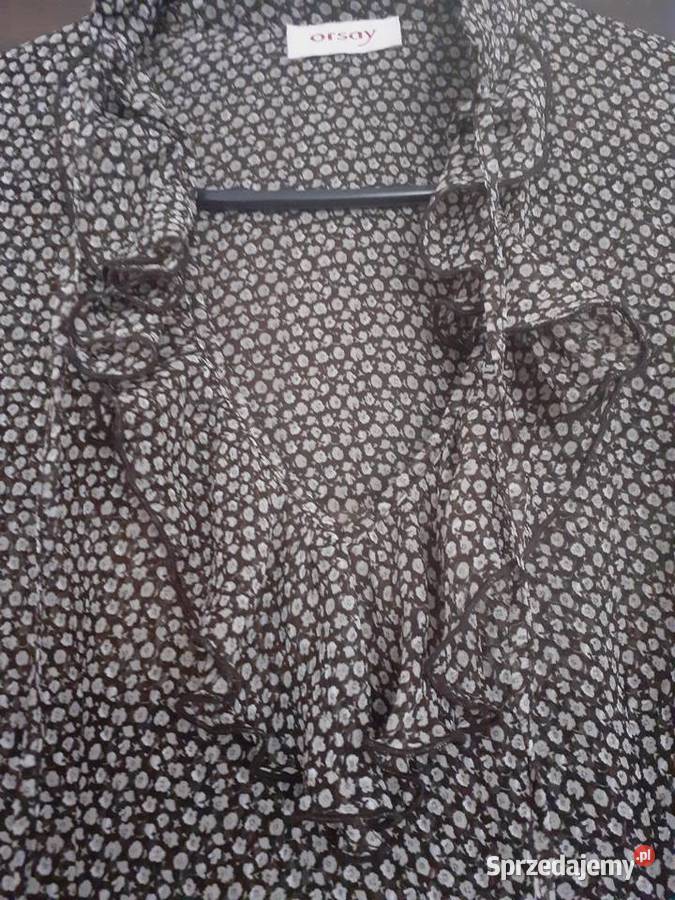 bluzka z żabotami dopasowana seksowna S M Gdańsk sprzedam