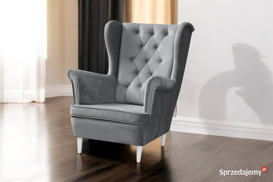 Fotel Uszak Caro Szary Dostawa 0 wielkopolskie