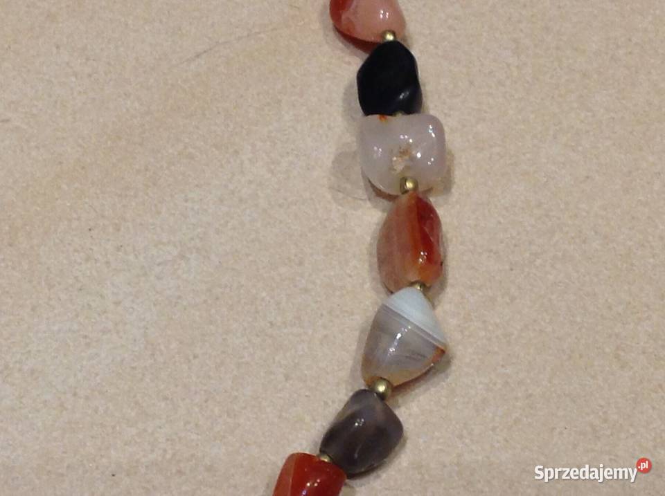 Naszyjnik z Kamieni Szlachetnych Vintage lubuskie Nowa Sól