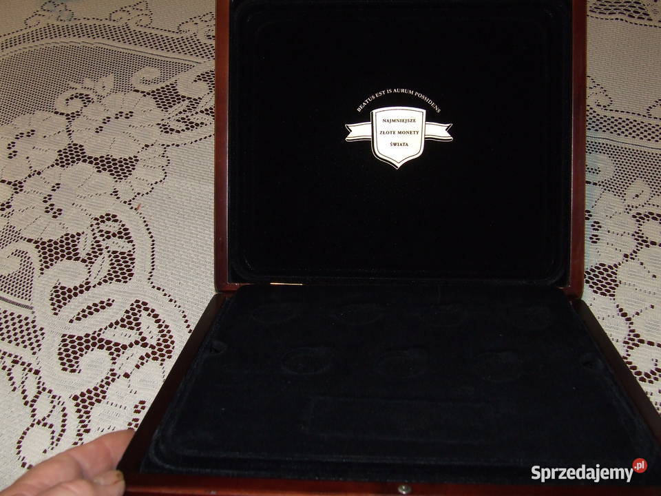 Kasetka najmniejsze monety świata Numizmatyka Płońsk sprzedam