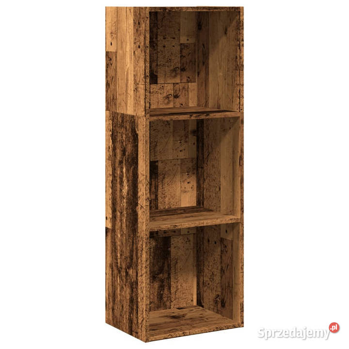 Regał na książki stare drewno 40x30x114 WM857874 mazowieckie