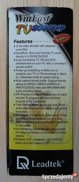 Karta Telewizyjna WinFast TV 2000 XP Expert Gliwice